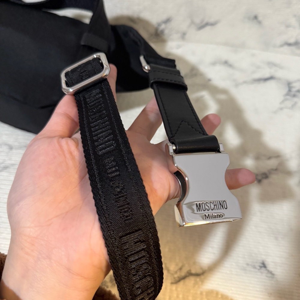 Moschino Couture Black Belt Bag / Bumbag Unisex - Picture 15 of 17